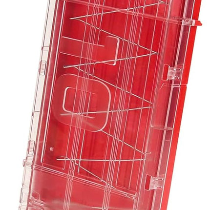 10 Darts Quick Reload Clips Compatible for Nerf Mega Motostryke Blaster Foam Dart Magazines Enhanced Blasting Fun Kids (Translucent Red)