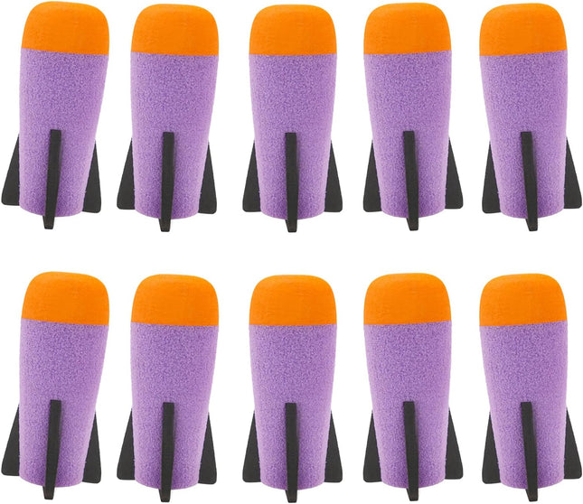 Missile Filled Foam Rocket Launcher Compatible for Nerf N-Strike Elite Series 10pcs purple
