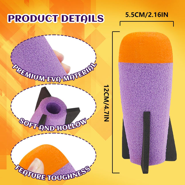 Missile Filled Foam Rocket Launcher Compatible for Nerf N-Strike Elite Series 10pcs purple – product detail