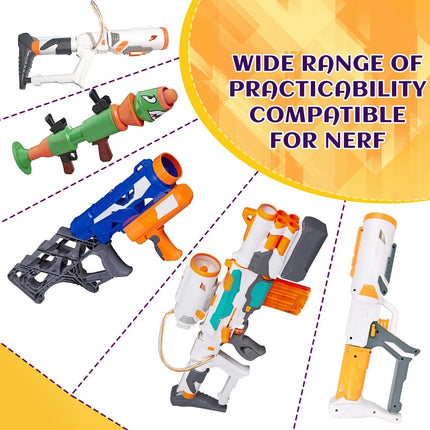 Missile Filled Foam Rocket Launcher Compatible for Nerf N-Strike Elite Series 10pcs,purple