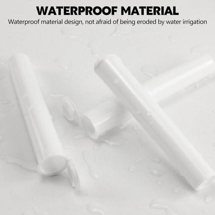 116mm 6pcs Waterproof Cigarette Storage Tubes Squeeze Bottles with Caps Airtight Sealing Plastic Container Protect Pre-Roll Cigarettes Cigarillos (White)