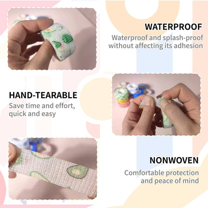 Self-Adhesive Finger Bandage - 8 Rolls of Elastic & Breathable Protector, Waterproof Cohesive Tape Sports Fixing Band Stretch Wrap (1Inch x 5 Yards, Colors)