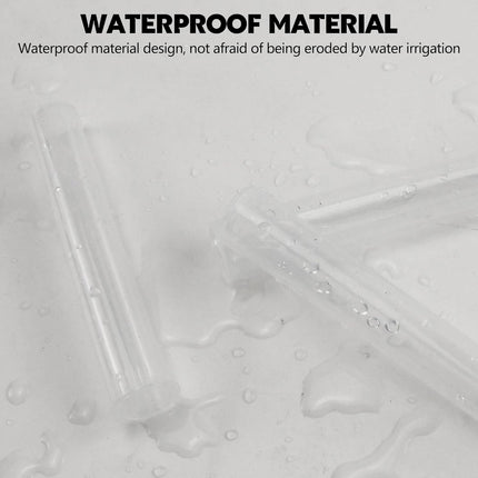 116mm 6pcs Waterproof Cigarette Storage Tubes Squeeze Bottles with Caps Airtight Sealing Plastic Container Protect Pre-Roll Cigarettes Cigarillos (Transparent)