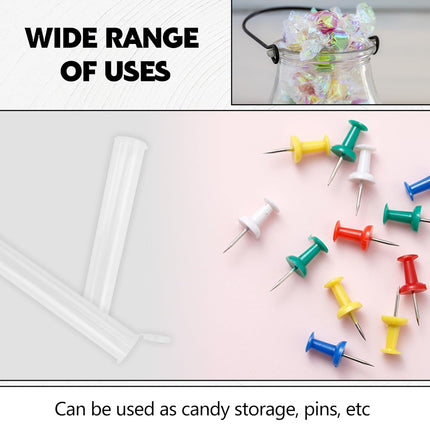 116mm 6pcs Waterproof Cigarette Storage Tubes Squeeze Bottles with Caps Airtight Sealing Plastic Container Protect Pre-Roll Cigarettes Cigarillos (Transparent)