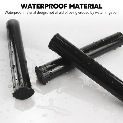 116mm 80pcs Waterproof Cigarette Storage Tubes Squeeze Bottles with Caps Airtight Sealing Plastic Container Protect Pre-Roll Cigarettes Cigarillos (Black)