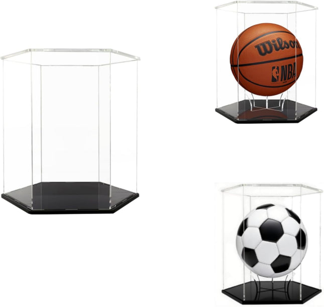 Basketball Display Case Soccer Ball case Acrylic Collectible Case Soccer and Volleyball Collection Sports