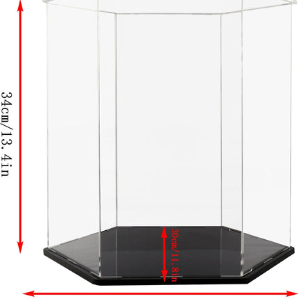 Basketball Display Case,Soccer Ball case, Acrylic Collectible Case, Soccer and Volleyball Collection Sports Souvenir Box (13.4 in X 11.8 13.4 in)