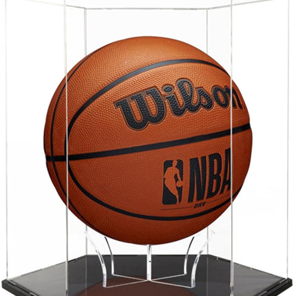 Basketball Display Case,Soccer Ball case, Acrylic Collectible Case, Soccer and Volleyball Collection Sports Souvenir Box (13.4 in X 11.8 13.4 in)