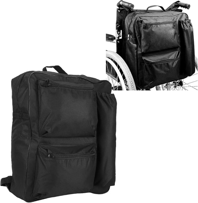Wheelchair Backpack Bag Storage Pouch Portable Cart V1259-DP01-A-736