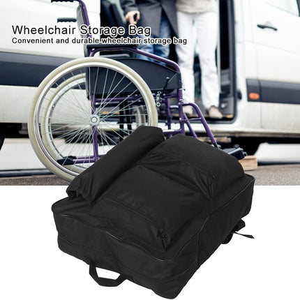 Wheelchair Backpack, Bag Storage Pouch Portable Cart