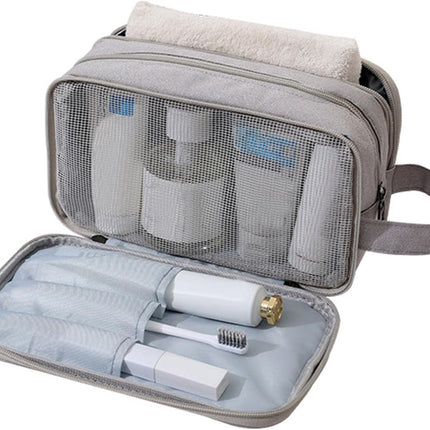 Travel Toiletry Bag, Large Capacity Pouch Storage Portable Organizer Handheld Bag
