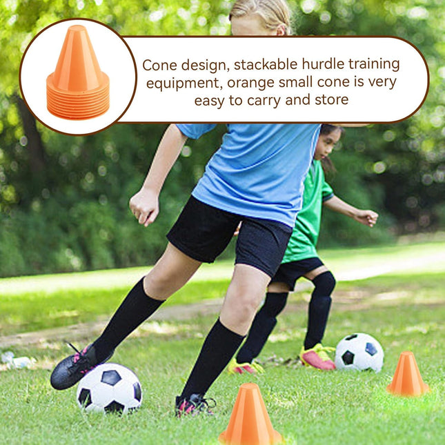 3 Inch Soccer Cones 10PCS Mini Sport Training Marker Bight Color Plastic Traffic Cones Equipment for – product detail