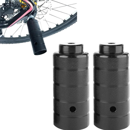 2PCS Steel Bike Pegs, Anti Skid Lead Foot Bicycle Peg Mini Cycling Rear Stunt 1.97 x 4.33in for Mountain
