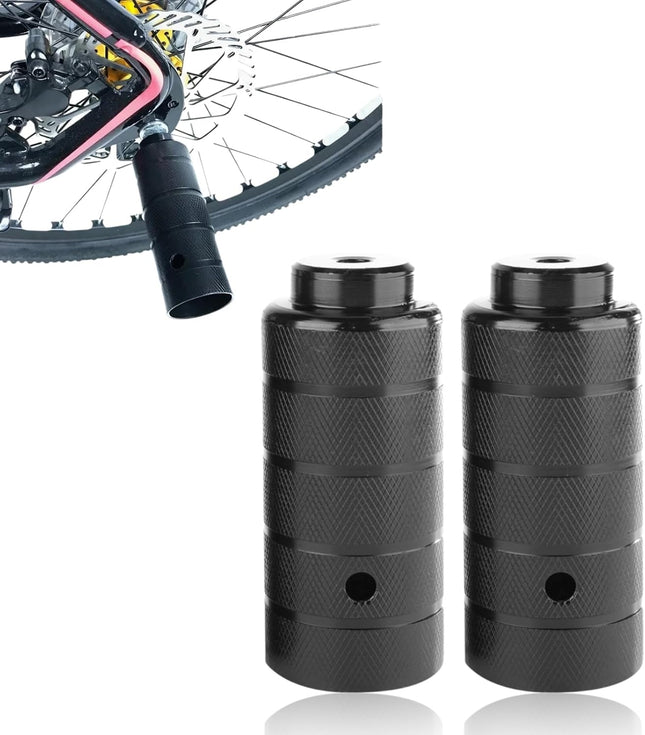 2PCS Steel Bike Pegs Anti Skid Lead Foot Bicycle Peg Mini Cycling Rear Stunt 1.97 x 4.33in for Mountain