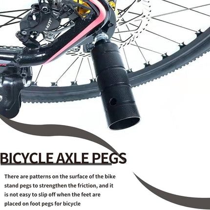 2PCS Steel Bike Pegs, Anti Skid Lead Foot Bicycle Peg Mini Cycling Rear Stunt 1.97 x 4.33in for Mountain
