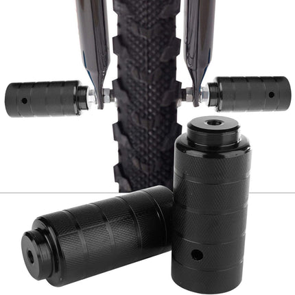 2PCS Steel Bike Pegs, Anti Skid Lead Foot Bicycle Peg Mini Cycling Rear Stunt 1.97 x 4.33in for Mountain