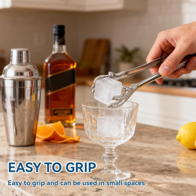 Stainless Steel Claw-Style Ice Tongs Bar Hockey Special Eagle Claw Shape Tongs Serving Chicken Feet – product detail