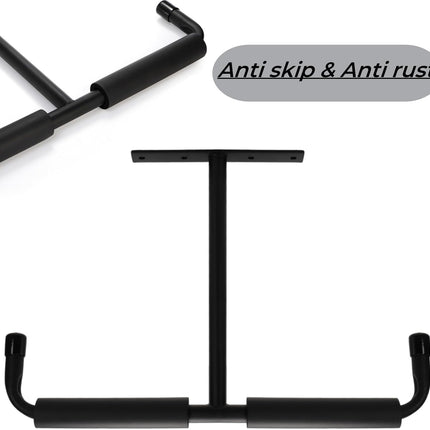 4 Pack Overhead Garage Storage Hooks, 16.5" Heavy Duty Ceiling Mount Hangers, Double T-Bar Metal Ladder Racks, Hanging for Bike, Pipe Lumber, Fishing Rod, Sports Equipment