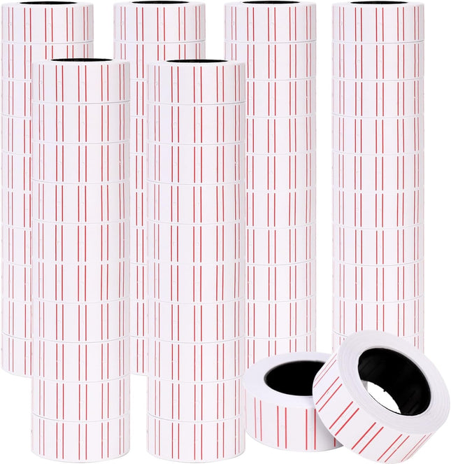 30000 Pcs Price Gun Labels Paper 60 Rolls Pricemarker Label Stickers Fit Most of Tag V1259-DP01-A-879