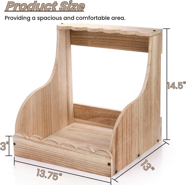 Single Compartment Hens Nesting Box 14.5 x 13.75 13 Inch Wood Chicken Laying Eggs Boxes – product detail