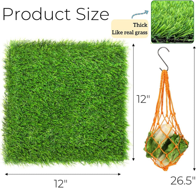 8 Pack Chicken Nesting Pads with Vegetable String Bag 12 x12 x1.2 Washable Hen Coop – product detail