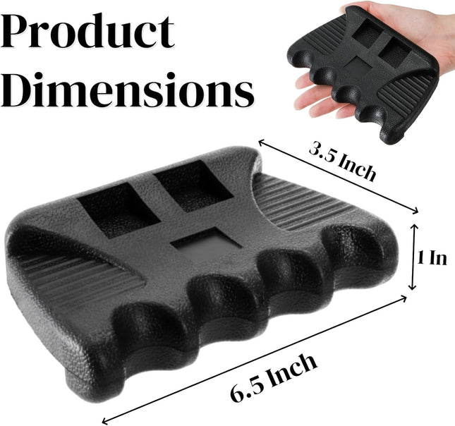 4 Holes Pool Cue Holder Portable Weighted Rack Mini Non-slip Stick Holder Claw with 2 Chalk Holders Heavy – product detail