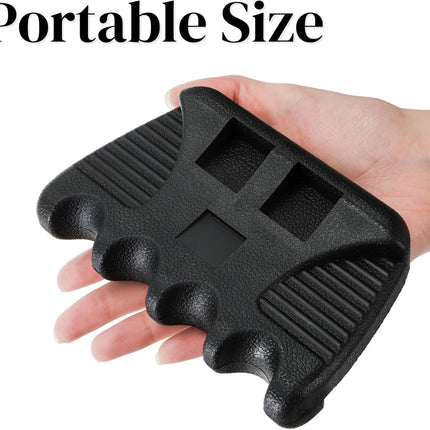 4 Holes Pool Cue Holder, Portable Weighted Rack, Mini Non-slip Stick Holder Claw with 2 Chalk Holders, Heavy Duty Rest for Billiard and Table