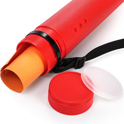 3 Packs Extendable Poster Tube, 25" to 42.5" Waterproof Blueprint Holder with Strap, Portable Telescoping Carrying Case Lid for Maps, Art and Drawings, Round Storage Container Document