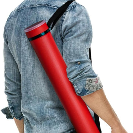 3 Packs Extendable Poster Tube, 25" to 42.5" Waterproof Blueprint Holder with Strap, Portable Telescoping Carrying Case Lid for Maps, Art and Drawings, Round Storage Container Document