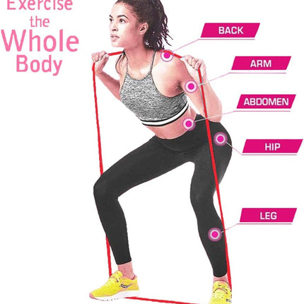 Resistance Band - 4-Pack - With Handle & Door Buckle - Storage Bag - Fitness Bands - Pull-Ups - Strength Training - Elastic Cords - Men & Women - Yoga Stretch - Assisted Pull Bands