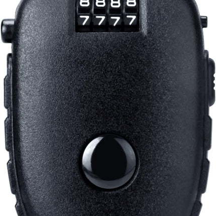 Snowboardslot - 4-position combination 27.5 inch - retractable cable lock - for snowboards, bikes, luggage, backpacks, scooters, suitcases - small - multi-functional - travel security lock - black