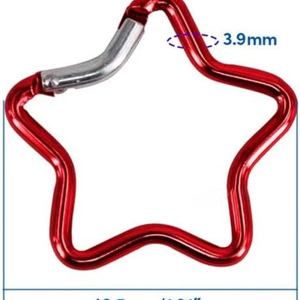 Carabiner Hooks - 10 pieces - Multicolour - Climbing Hook Clips - Camping Accessory Clips - Outdoor - Hiking - Carabiner Hooks - Quick Draw