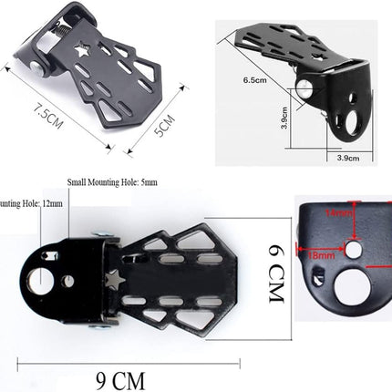 4-pack Mini Bike Rear Pedals - Foldable - Suitable for Mountain Bikes - Kids' Bikes - Rear Pedals - Metal Plates - Bike Pedal Accessories