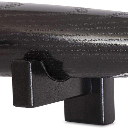 Display standard - Black - Baseball bat display standard - Baseball bat holder - Wall mounting - Horizontal baseball bat standard - Baseball bat holder - 2 pieces - Black