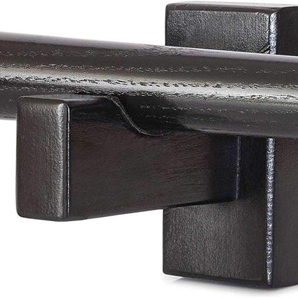Display standard - Black - Baseball bat display standard - Baseball bat holder - Wall mounting - Horizontal baseball bat standard - Baseball bat holder - 2 pieces - Black