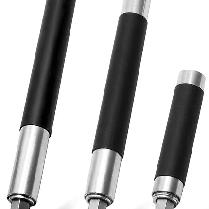 Biaungdo Magnetic Drill Bit Holder, 3 Pack Scalable Screw Drive Guide Self Retracting Sleeve, Mixed Length Extension Bar Adapter Prevent Screws Shaking (80 mm/120 mm/140 mm)