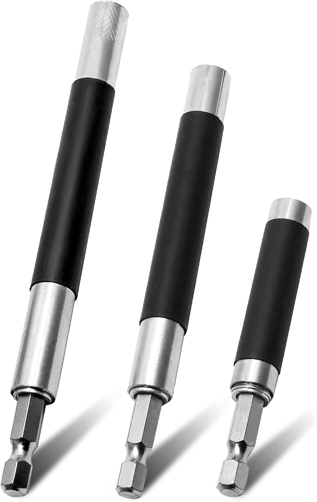 Biaungdo Magnetic Drill Bit Holder 3 Pack Scalable Screw Drive Guide Self Retracting Sleeve Mixed