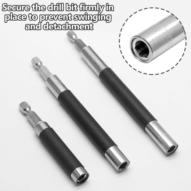 Biaungdo Magnetic Drill Bit Holder 3 Pack Scalable Screw Drive Guide Self Retracting Sleeve Mixed – product detail