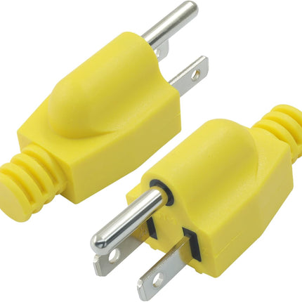 Biaungdo 2 Pack Neutral Ground Bonding Plug for Portable Inverter Generator, Surge Protector Ground Plug with Floating Neutral on RV Generator for Open Ground Error(Yellow)
