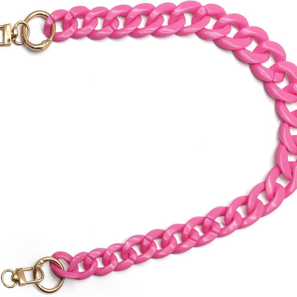 Biaungdo Acrylic Purse Chain Strap, Luxury Acrylic Handbag Strap Replacement, Short Purse Chain Handles Clutches Handles