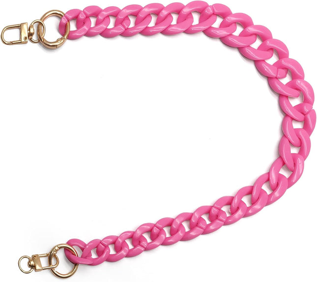 Biaungdo Acrylic Purse Chain Strap Luxury Acrylic Handbag Strap Replacement Short Purse Chain Handles