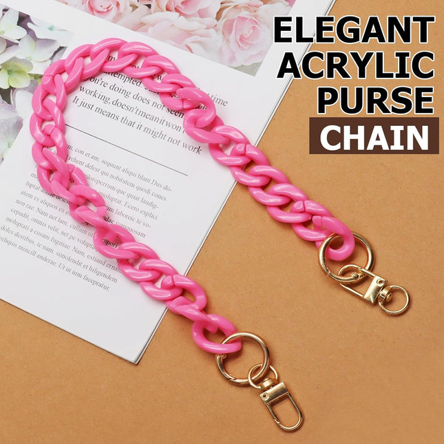Biaungdo Acrylic Purse Chain Strap Luxury Acrylic Handbag Strap Replacement Short Purse Chain Handles – product detail
