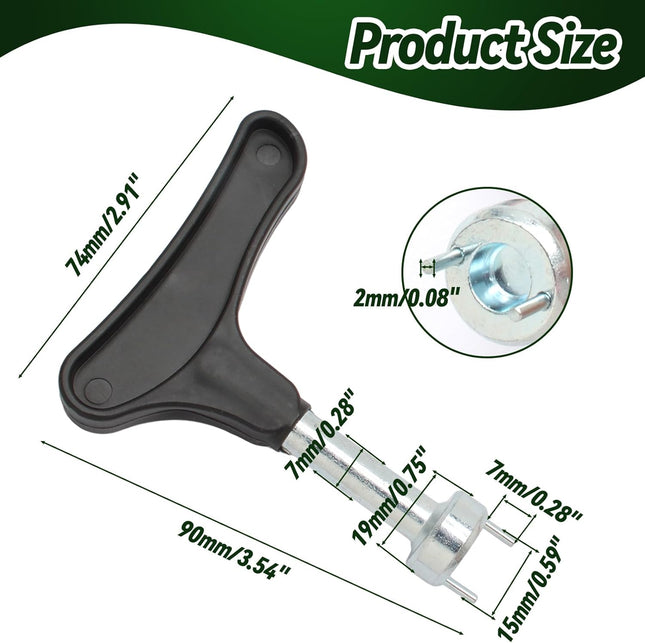 Biaungdo Golf Spike Tool for Spike Shoes Black Golf Shoe Wrench Zinc Alloy Removal – product detail