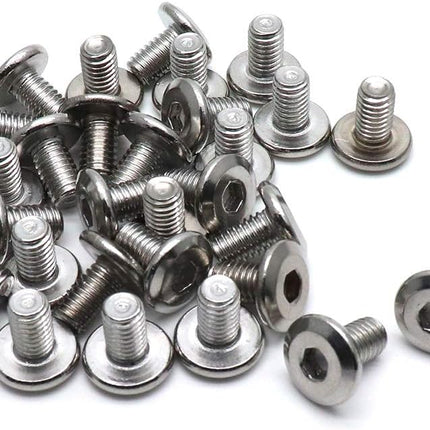 Biaungdo M6x10mm Stainless Steel Flat Head Hex Socket Cap Bolts Screws Countersunk Connector Fastener,Pack of 30