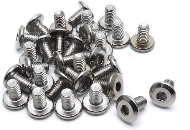 Biaungdo M6x10mm Stainless Steel Flat Head Hex Socket Cap Bolts Screws Countersunk Connector Fastener Pack