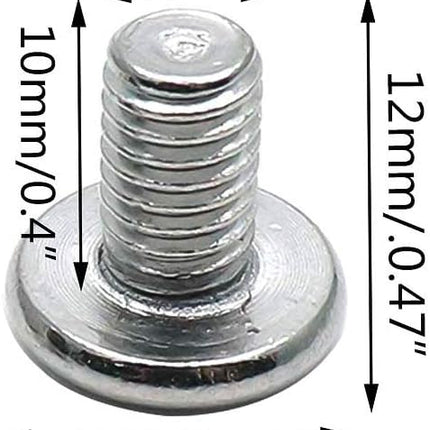 Biaungdo M6x10mm Stainless Steel Flat Head Hex Socket Cap Bolts Screws Countersunk Connector Fastener,Pack of 30