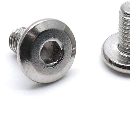 Biaungdo M6x10mm Stainless Steel Flat Head Hex Socket Cap Bolts Screws Countersunk Connector Fastener,Pack of 30