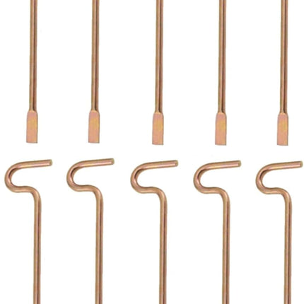 Bedroom/Bathroom Door Steel Emergency Key Pins Compatible with Kwikset Interior Levers and Knobs (10), Gold Color