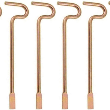 Bedroom/Bathroom Door Steel Emergency Release Tool Compatible with Kwikset Interior Levers and Knobs (6), Gold Color