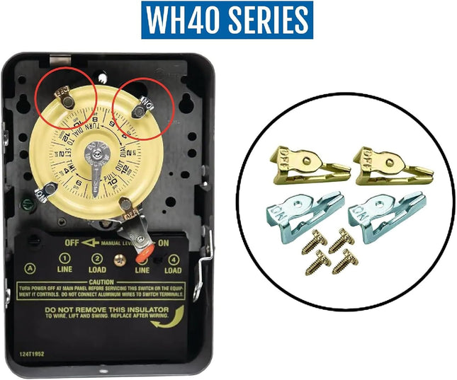 156T1978A Time Switch Tripper Kit for Intermatic T100 T7000 WH40 Series Timers Includes 8 Metal Trippers – product detail
